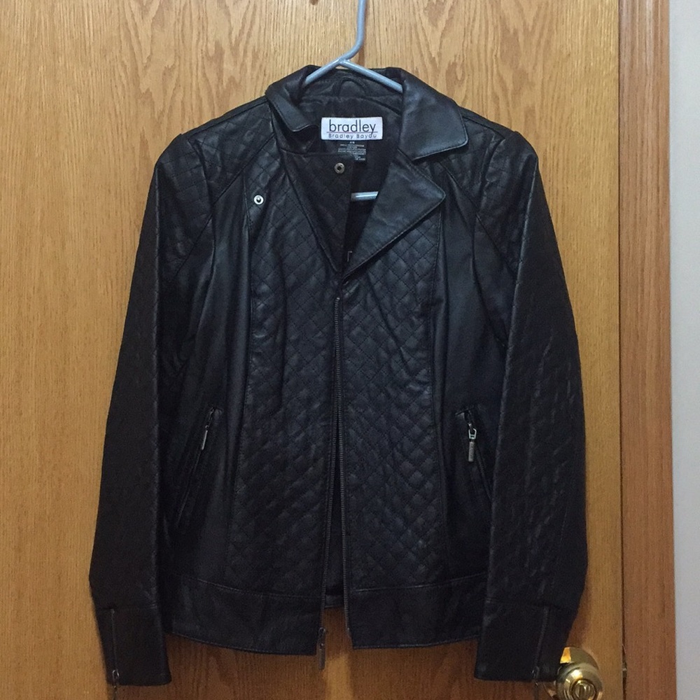 Bradley black leather jacket!
